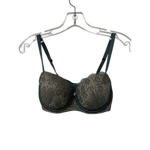 Victoria’s Secret Lined Demi Double Dream Angels Lace Bra Size 32DD